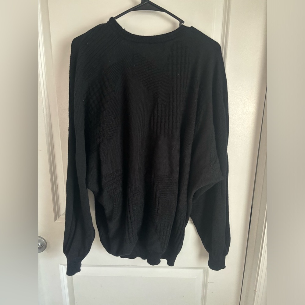 St Croix Black Wool Sweater